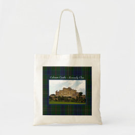 Scottish Kennedy Clan's Culzean Castle & Tartan Tote Bag