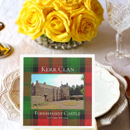 Scottish Kerr Clan Ferniehirst Castle Paper Napkin Servet