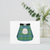 Scottish Kilt Briefkaart (Staand voorkant)
