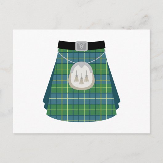 Scottish Kilt Briefkaart (Voorkant)