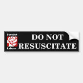 Scottish Labor Party Dying Roos Bumpersticker (Voorkant)