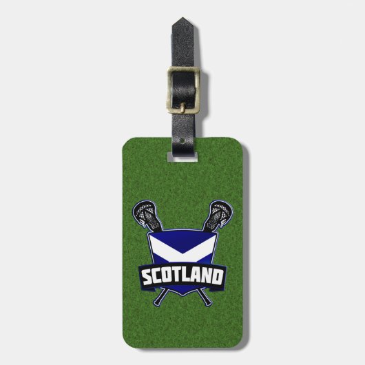 Scottish Lacrosse Bagagelabel Sjabloon (Voorkant verticaal)
