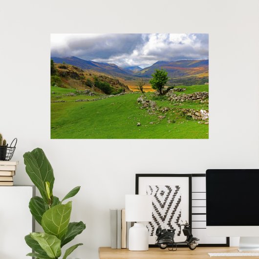 Scottish Landscape Poster (Thuiskantoor)
