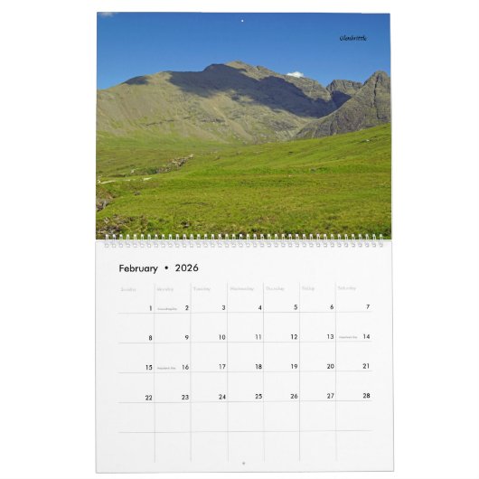 Scottish landscapes kalender (Feb 2026)