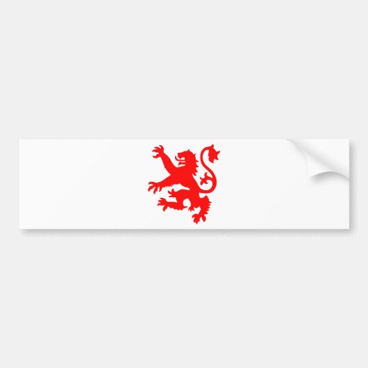 Scottish Lion Bumpersticker (Voorkant)