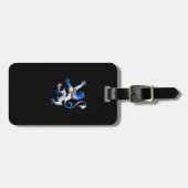 Scottish Lion in St. Andrew's kleuren Bagagelabel (Voorkant horizontaal)