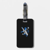 Scottish Lion in St. Andrew's kleuren Bagagelabel (Achterkant verticaal)