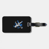 Scottish Lion in St. Andrew's kleuren Bagagelabel (Achterkant horizontaal)