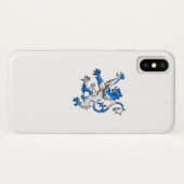 Scottish Lion in St. Andrew's kleuren Case-Mate iPhone Case (Achterkant (horizontaal))