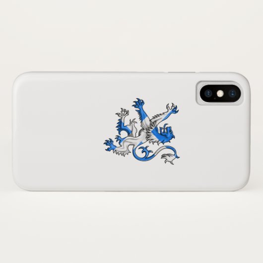 Scottish Lion in St. Andrew's kleuren Case-Mate iPhone Case (Achterkant (horizontaal))