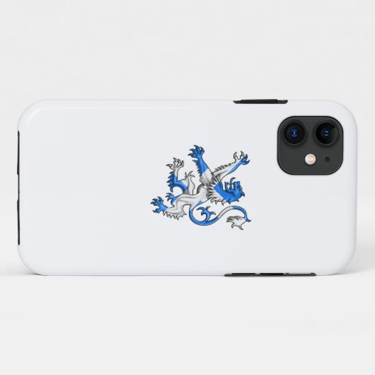 Scottish Lion in St. Andrew's kleuren Case-Mate iPhone Case (Achterkant (horizontaal))