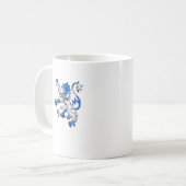 Scottish Lion in St. Andrew's kleuren Koffiemok (Voorkant links)