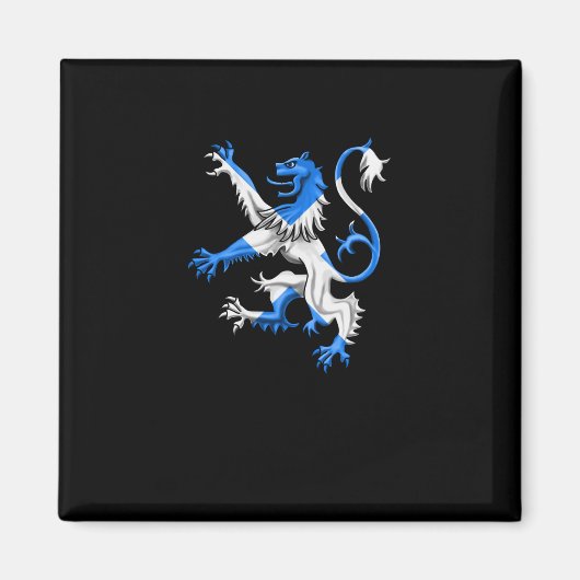 Scottish Lion in St. Andrew's kleuren Magneet (Voorkant)