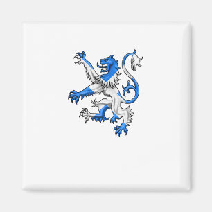 Scottish Lion in St. Andrew's kleuren Magneet