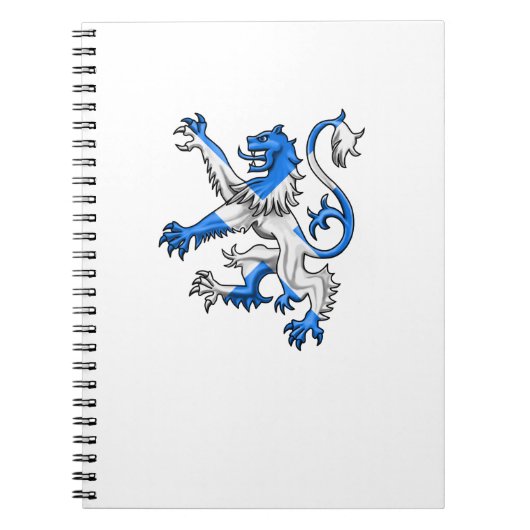 Scottish Lion in St. Andrew's kleuren Notitieboek (Voorkant)