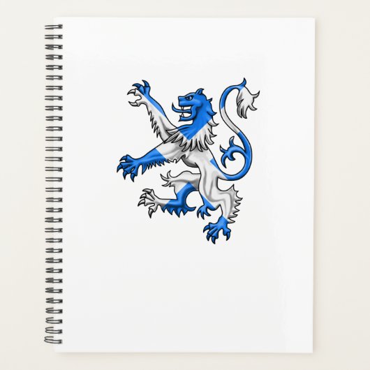 Scottish Lion in St. Andrew's kleuren Planner (Voorkant)