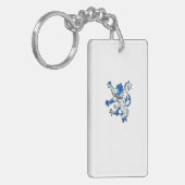 Scottish Lion in St. Andrew's kleuren Sleutelhanger (Voorkant Links)