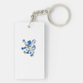 Scottish Lion in St. Andrew's kleuren Sleutelhanger (achterkant)