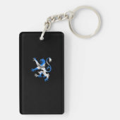 Scottish Lion in St. Andrew's kleuren Sleutelhanger (achterkant)