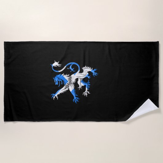 Scottish Lion in St. Andrew's kleuren Strandlaken (Voorkant)