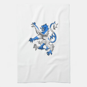 Scottish Lion in St. Andrew's kleuren Theedoek
