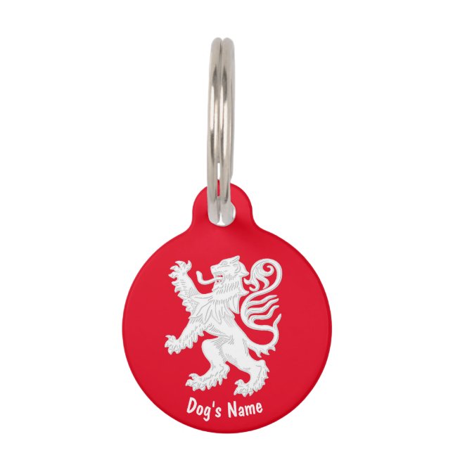 Scottish Lion Personalize Huisdierpenning (Voorkant)