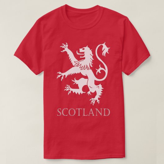 Scottish Lion Rampant  Scotland Coat Arms Gift Rug T-shirt (Design voorkant)