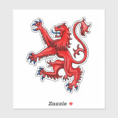 Scottish Lion Rampant Sticker (Vel)