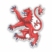Scottish Lion Rampant Sticker (Voorkant)