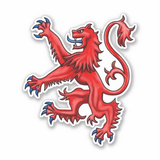 Scottish Lion Rampant Sticker (Voorkant)