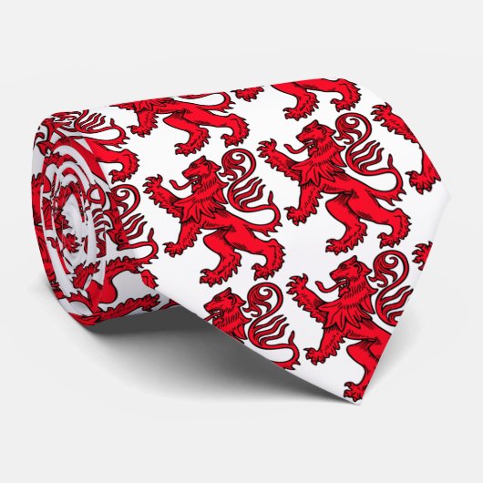Scottish Lion Rampant Stropdas (Opgerold)