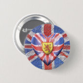 Scottish Lion Ronde Button 5,7 Cm (Voorkant /achterkant)