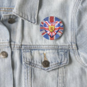 Scottish Lion Ronde Button 5,7 Cm (In situ)