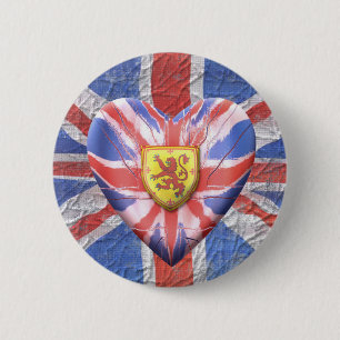 Scottish Lion Ronde Button 5,7 Cm