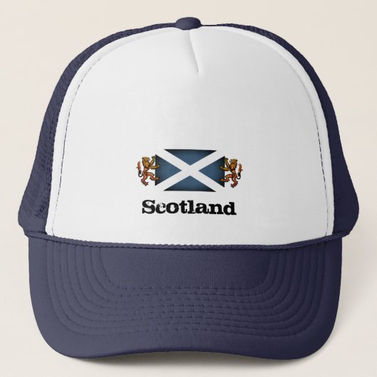 Scottish Lion & Scottish flag, Schotland/mode Trucker Pet (Voorkant)