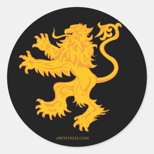Scottish Lion Sticker (Voorkant)