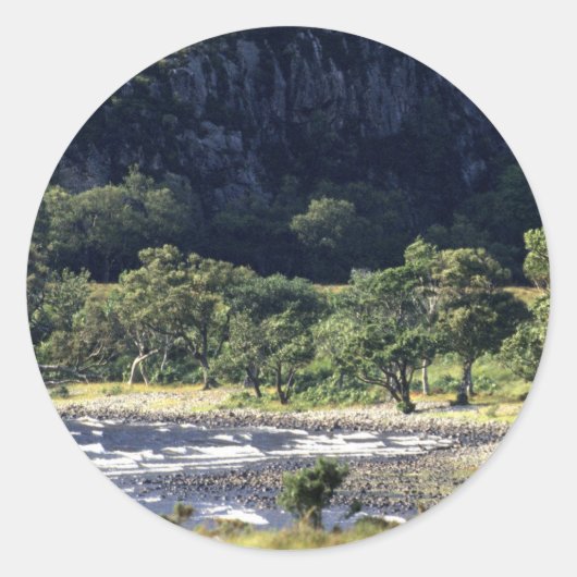 Scottish Loch Ronde Sticker (Voorkant)