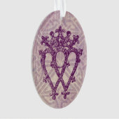 Scottish Luckenbooth Paars Celtic Knot Ornament (voorkant)