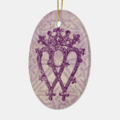 Scottish Luckenbooth Paars Celtic Knot Pattern Keramisch Ornament (Links)