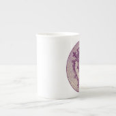 Scottish Luckenbooth Paars Celtic Knot Porselein Kop (Voorkant)