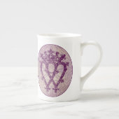 Scottish Luckenbooth Paars Celtic Knot Porselein Kop (Rechts)