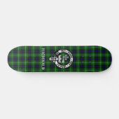 Scottish MacDonald Tartan & Crest Badge Persoonlijk Skateboard (Horizontaal)