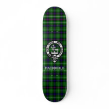 Scottish MacDonald Tartan & Crest Badge
