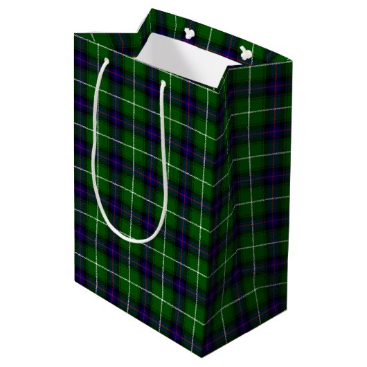 Scottish MacDonald Tartan Medium Cadeauzakje (Achterkant Gekanteld)