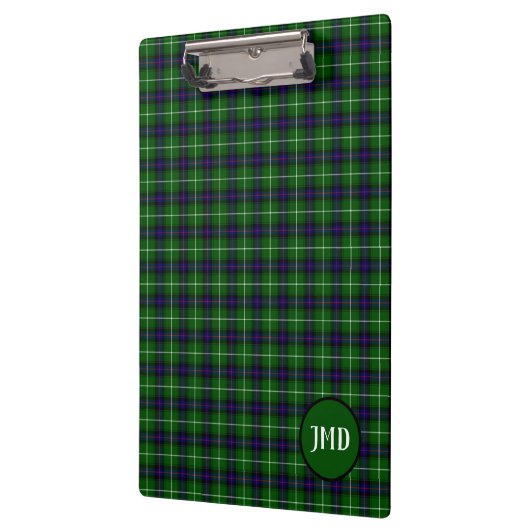 Scottish MacDonald Tartan Monogram Klembord (Links)