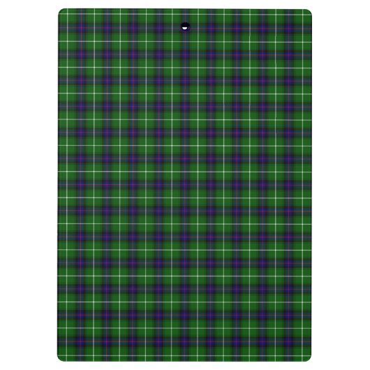 Scottish MacDonald Tartan Monogram Klembord (Achterkant)