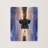 Scottish MacKenzie Clan's Castle Sunset Reflection Legpuzzel (Verticaal)