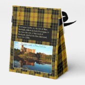 Scottish MacLeod Clan Dunvegan Castle Favor Box Bedankdoosjes (Achterkant)