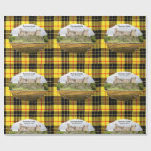 Scottish MacLeod Clan Dunvegan Castle Tartan Cadeaupapier (Vlak)
