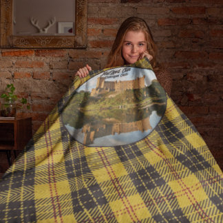 Scottish MacLeod Clan's Castle Sherpa Blanket Deken